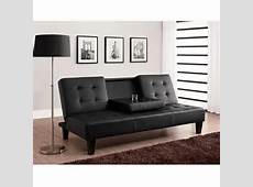Julia Convertible Futon Sofa Bed with Drink Holder, Multiple Colors