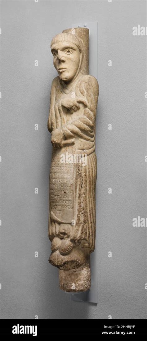 Column Statue Of Saint Hilary Of Galeata Ca 1170–1200 North Italian