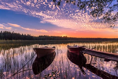 abendstimmung  skogshyltasjoen smaland schweden foto bild sunset schweden natur bilder
