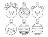 Bauble sketch template