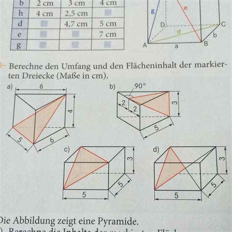 umfang und flaecheninhalt berechnen dreiecke mathe dreieck pythagoras