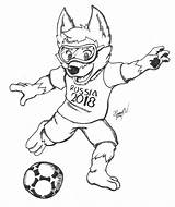 Colorir Copa Mascote Neymar Mascota Inktober 21th Zabivaka Lobo Mascotas Fútbol Siberiano Google sketch template