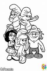 Smurfs Coloring Pages Disney Para Colorear Pitufos Los Characters Smurfette La sketch template