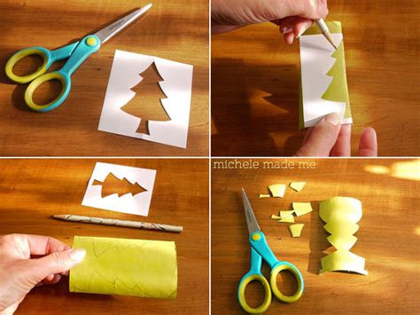 tutorial toilet paper roll christmas trees in july