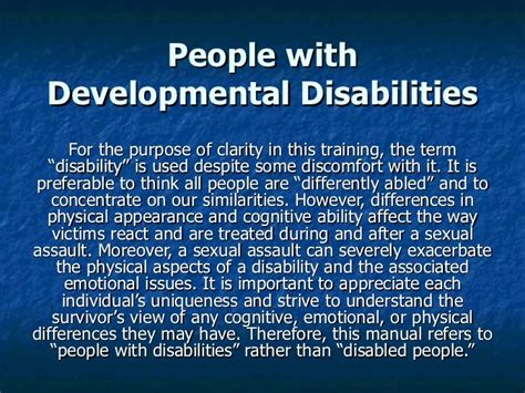 sexual assault people with disabilities