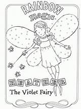 Magic Rainbow Coloring Pages Colouring Fairy Fairies Color Printable Blue Kids Print Cartoons Books Getcolorings Popular Related sketch template