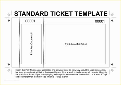 ticket stub template  template concert ticket template concert