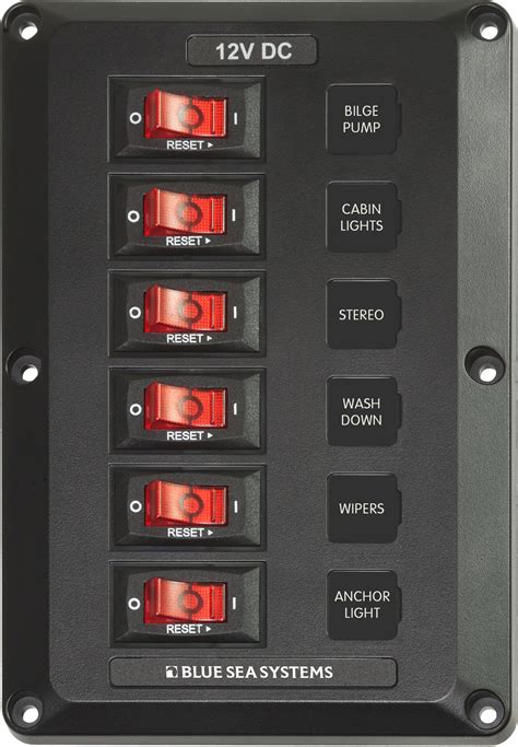 position belowdeck circuit breaker panel blue sea systems