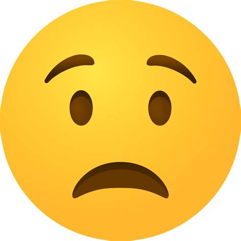 worried face  emoji emoji    iconduck
