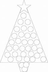 Dot Tree Christmas Xmas Scribd Painting Dots Trees sketch template