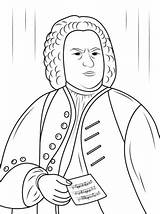 Bach Sebastian Johann Coloring Pages Mozart Printable Click Color Handel Composer Children Drawing Kids Coloriage Getcolorings Music Composers Visit sketch template