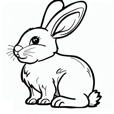 cute rabbit coloring page  print  color