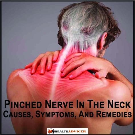 pinched nerve   neck  symptoms  remedies