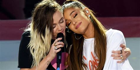 ariana grande and miley cyrus duet at one love manchester women s health