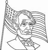 Lincoln Coloring Abraham President Pages Drawing Cabin Log America Cartoon George Kids Washington Flag Woods Usa Wecoloringpage Hat Getdrawings Printable sketch template