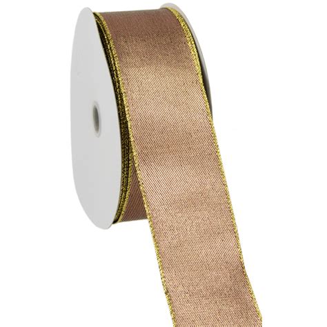bronze gold metallic ribbon  yards rl craftoutletcom