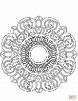 Coloring Mandala Lotus Pages Printable Mandalas Categories sketch template