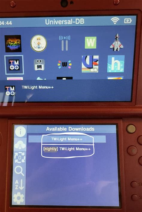 downloading twilight menu   universal updater