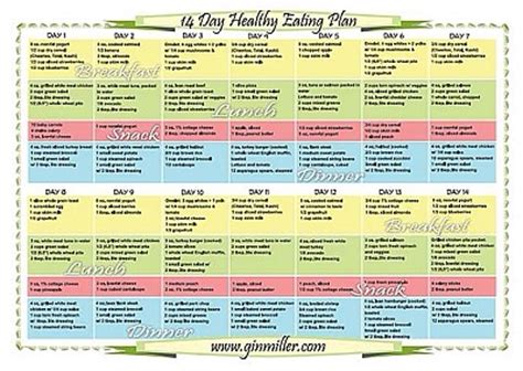day healthy eating plan musely