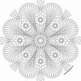 Mandala sketch template