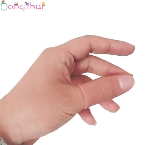 soft thumb tip finger fake magic trick vinyl toy funny prank trick
