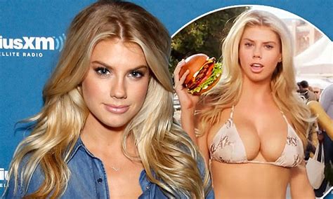 Carl S Jr Model Charlotte Mckinney Teases A Hint Of Cleavage At