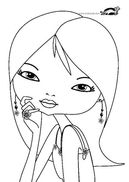 colouring  girls  fashion images adult coloring pages