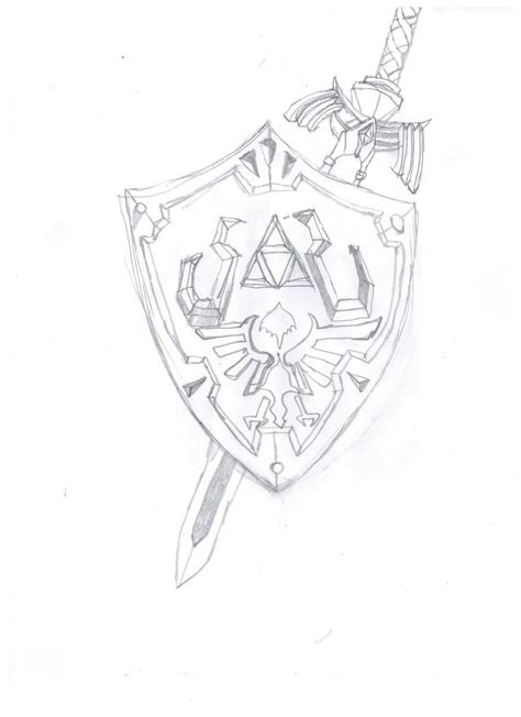 hylian shield  color  theskywardsword  deviantart