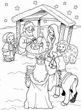 Presepio Atividades Manjedoura Nativity Colorear Anjo Magos Anunciação sketch template