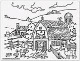 Farm Coloring Pages Printable Animals Color Print Getcolorings sketch template