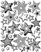 Coloring Printable Patriotic Star Pages Party Stars Adult Color Sheets July Getcolorings Choose Board sketch template