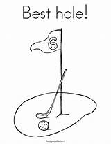 Golf Coloring Hole Cart Print Course Outline Golfer Twistynoodle Noodle Built Ll California Usa Putt Favorites Login Add sketch template