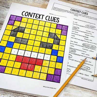 context clues worksheets activities   fun engaging