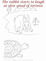 Coloring Tortoise Hare Story Pages Rabbit Racing Kids3 Race Kids Pdf Open Print  Sketch Comments sketch template