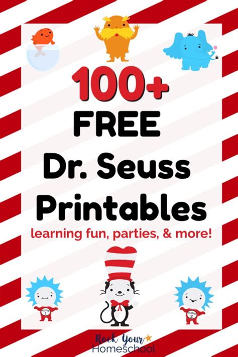 dr seuss printables   ways  boost learning fun dr