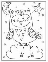 Eule Eulen Malvorlage Owls Verbnow Schlafend sketch template
