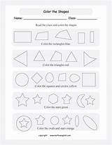 Shapes Color Worksheet Math Circles Squares Activity Geometry Ovals Click Printing Below Coloring Red Orange Printable Rectangles Yellow Grade Triangles sketch template
