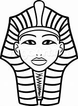 Tut Pharaoh Clipartmag Childrencoloring sketch template