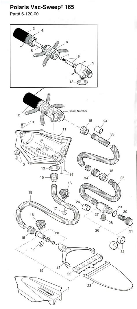 polaris  pool cleaner parts diagram