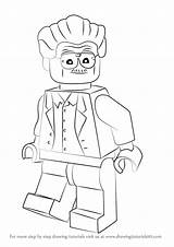 Stan Lee Lego Draw Drawing Step Tutorials Tutorial sketch template