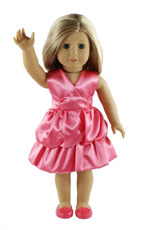 glamerup sku 16q2 ag 71067 kara fancy party mini doll dress in pink
