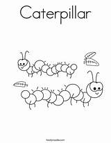 Caterpillar Coloring Worksheet Caterpillars Critters Preschool Activities Tracing Print Kindergarten Worksheets Kids Twistynoodle Trace Lesson Noodle Yellow Science Outline Learning sketch template