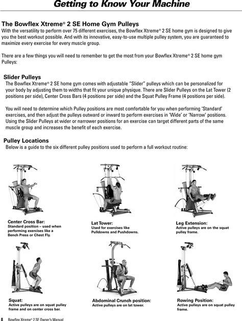 printable bowflex xtreme  workout poster