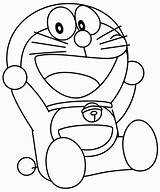 Doraemon Colouring Coloring Cartoon Pages Kids Printable Girls Print Coloringhome sketch template