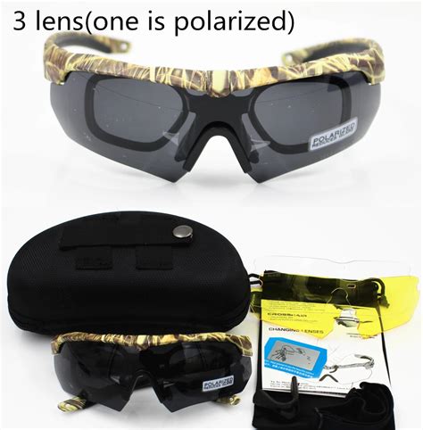 Camouflage Camo Military Goggles 3 5 Lens Polarized Ballistic Military