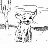 Desert Fox Coloring Pages Thin Netart sketch template