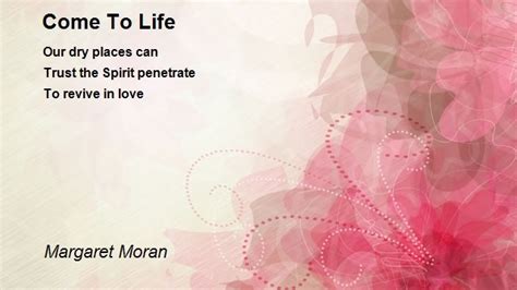 life   life poem  margaret moran