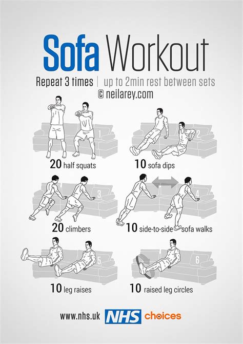 nhs on twitter try this 30 minute full body sofa workout