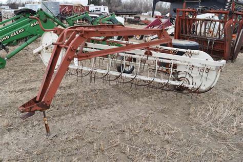 ih  side delivery rake ground driven musser bros