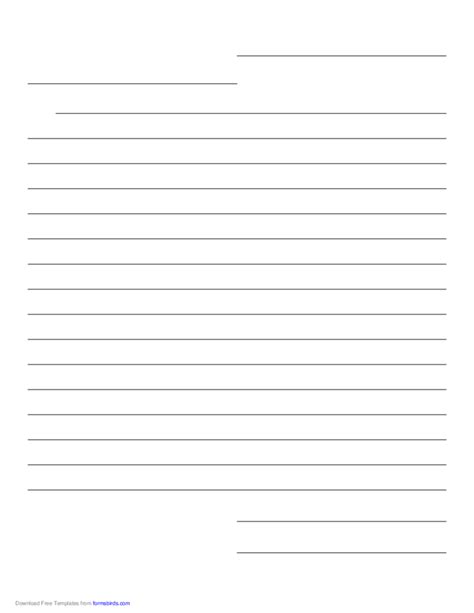 friendly letter paper template